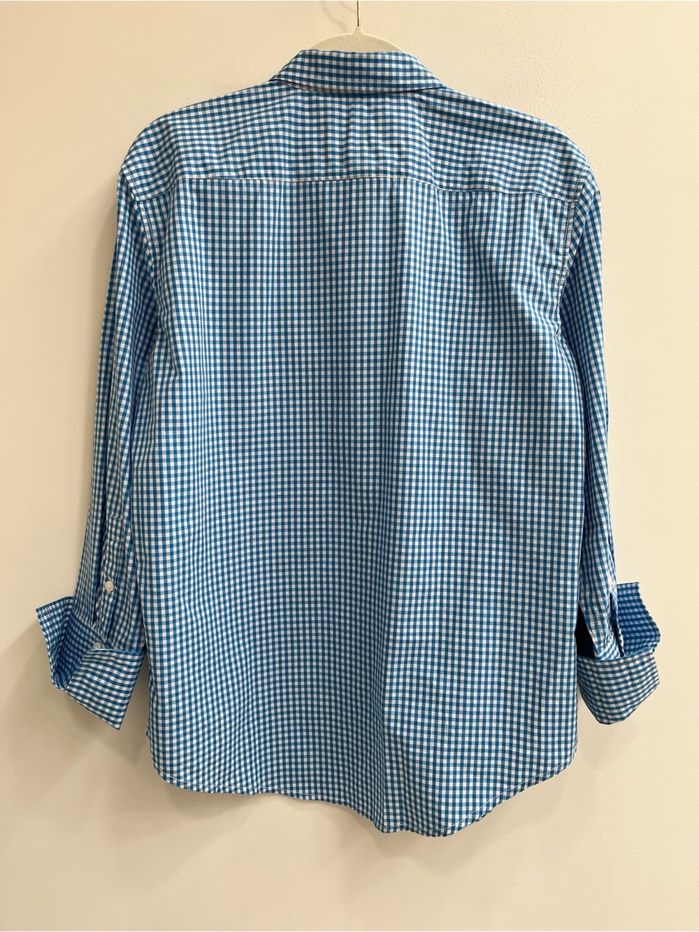 J. Crew Womens Garçon organic cotton poplin shirt in gingham Blue White BU084 - Picture 6 of 12